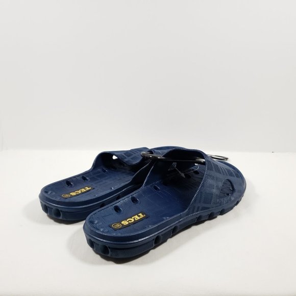 RocSoc TECS Women's PVC Slide Sandal Navy Blue 11M - Picture 2 of 4